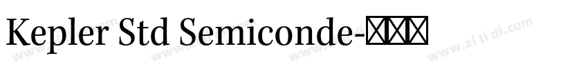 Kepler Std Semiconde字体转换